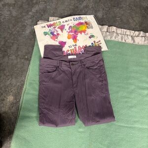 LOFT Purple Chinos Khaki Leggings Pants 12/31 Classic Lavender Made And Loved
